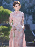 Modern Aodai, aodai qipao, flower pattern, 2 colors