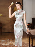 Modern Chinese qipao, mulberry silk Cheongsam, Silk qipao, spring dress