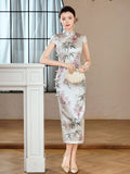 Modern Chinese qipao, mulberry silk Cheongsam, Silk qipao, spring dress