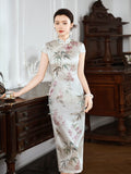 Modern Chinese qipao, mulberry silk Cheongsam, Silk qipao, spring dress