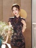 Modern Chinese Qipao, Long Cheongsam, Silk Qipao, Evening Dress, ball gown, purple color qipao