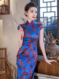 Modern Chinese Qipao, Mulberry Silk cheongsam, Evening Dress