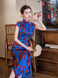 Modern Chinese Qipao, Mulberry Silk cheongsam, Evening Dress
