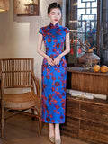 Modern Chinese Qipao, Mulberry Silk cheongsam, Evening Dress