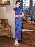 Modern Chinese Qipao, Mulberry Silk cheongsam, Evening Dress