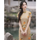 Free alteration, Traditional Chinese Qipao dress,  Evening Dress, mandarin collar