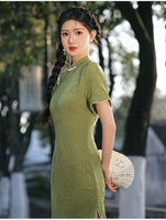 Free alteration, Traditional Chinese Qipao dress,  Evening Dress, mandarin collar