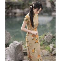 Free alteration, Traditional Chinese Qipao dress,  Evening Dress, mandarin collar