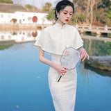 Free alteration, Traditional Chinese Qipao dress, Evening Dress, kneelength qipao, mandarin collar