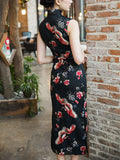 Elegant traditional Chinese dress, Chinese Cheongsam Dress, Evening Dresses, Ball Gowns, Long Evening Dresses with Crane prints