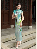 Free alteration, Traditional Chinese Qipao dress, Mulberry Silk cheongsam,  Evening Dress,  mandarin collar