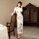 Free alteration, Traditional Chinese Qipao dress, Evening Dress, ball gown, mandarin collar