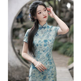 Free alteration, Traditional Chinese Qipao dress,  Evening Dress, mandarin collar