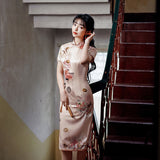Free alteration, Traditional Chinese Qipao dress, Evening Dress, kneelength qipao, mandarin collar