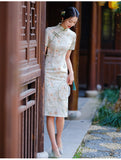 Free alteration, Traditional Chinese Qipao dress,  Evening Dress, mandarin collar