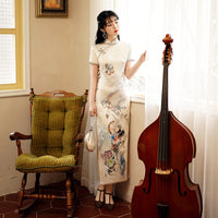 Free alteration, Traditional Chinese Qipao dress, Evening Dress, ball gown, mandarin collar