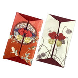 Tea ceremony envelope, frog button, soft cloth material, Orange Bird pattern, Lotus seed pattern, Chinese wedding envelop