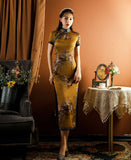 Traditional Chinese dress, Chinese Cheongsam,  floral qipao,  summer dress, mandarin collar