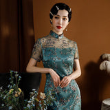 traditional Chinese dress, Cheongsam, qipao, Long Evening Dress, Ball Gowns, mandarin collar