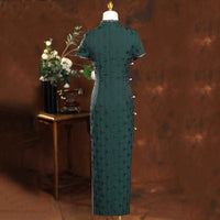 Elegant traditional Chinese dress, Chinese Cheongsam , Long Evening Dresses, Ball Gowns, Bridesmaid dress, gift for her, mandarin collar