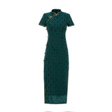 Elegant traditional Chinese dress, Chinese Cheongsam , Long Evening Dresses, Ball Gowns, Bridesmaid dress, gift for her, mandarin collar