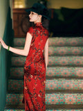 Traditional Chinese dress, mulberry silk Cheongsam, Silk qipao, spring dress, mandarin collar