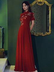 Custom make available, Chinese wedding dress, red embroidered Cheongsam
  

  
















  

  
  No reviews