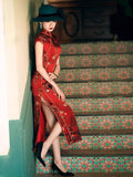 Traditional Chinese dress, mulberry silk Cheongsam, Silk qipao, spring dress, mandarin collar