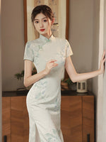 Modern Chinese Qipao, Chinese Cheongsam, Ball Gowns, Long Evening Dress, mandarin collar