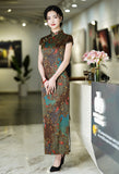 Free alteration, Traditional Chinese Qipao dress, Mulberry Silk cheongsam,  Evening Dress, mandarin collar