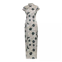 Free alteration, Traditional Chinese Qipao dress, Mulberry Silk cheongsam,  Evening Dress,  floral prints
