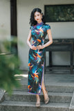 Free alteration, Traditional Chinese Qipao dress, Mulberry Silk cheongsam,  Evening Dress, mandarin collar