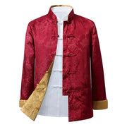 Men’s wedding suit,  Wedding Tang Jacket, reversible garment, mandarin collar
  

  
















      No reviews