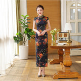 Free alteration, Traditional Chinese Qipao dress, Mulberry Silk cheongsam,  Evening Dress