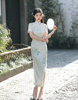 Modern qipao, Chinese Cheongsam, Evening Dress, Floral qipao, spring qipao,  mandarin collar