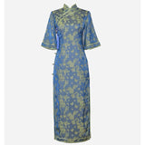 Traditional Chinese dress, Chinese Cheongsam, modern qipao, Ball Gowns, Long Evening Dress, mandarin collar