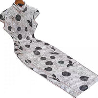 Free alteration, Traditional Chinese Qipao dress, Mulberry Silk cheongsam,  Evening Dress,  floral prints