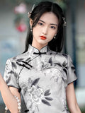 Traditional Chinese dress, Chinese Cheongsam, modern qipao, Ball Gowns, Long Evening Dress, mandarin collar