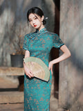 Elegant traditional Chinese dress, Chinese Cheongsam Dress, Evening Dresses, Ball Gowns, Long Evening Dresses, mandarin collar