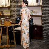 Free alteration, Traditional Chinese Qipao dress, Evening Dress, full length, mandarin collar, 2 colors