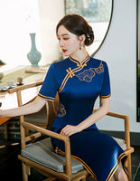 Elegant traditional Chinese dress, Chinese Cheongsam Dress, Evening Dresses, Ball Gowns, mandarin collar