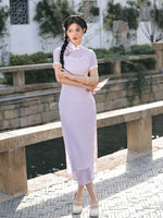 Modern Chinese dress, Chinese Qipao, Evening Dress, Ball Gowns, spring qipao, mandarin collar