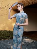Traditional Chinese dress, Chinese Cheongsam, summer qipao, Evening Dress, Ball Gowns, mandarin collar